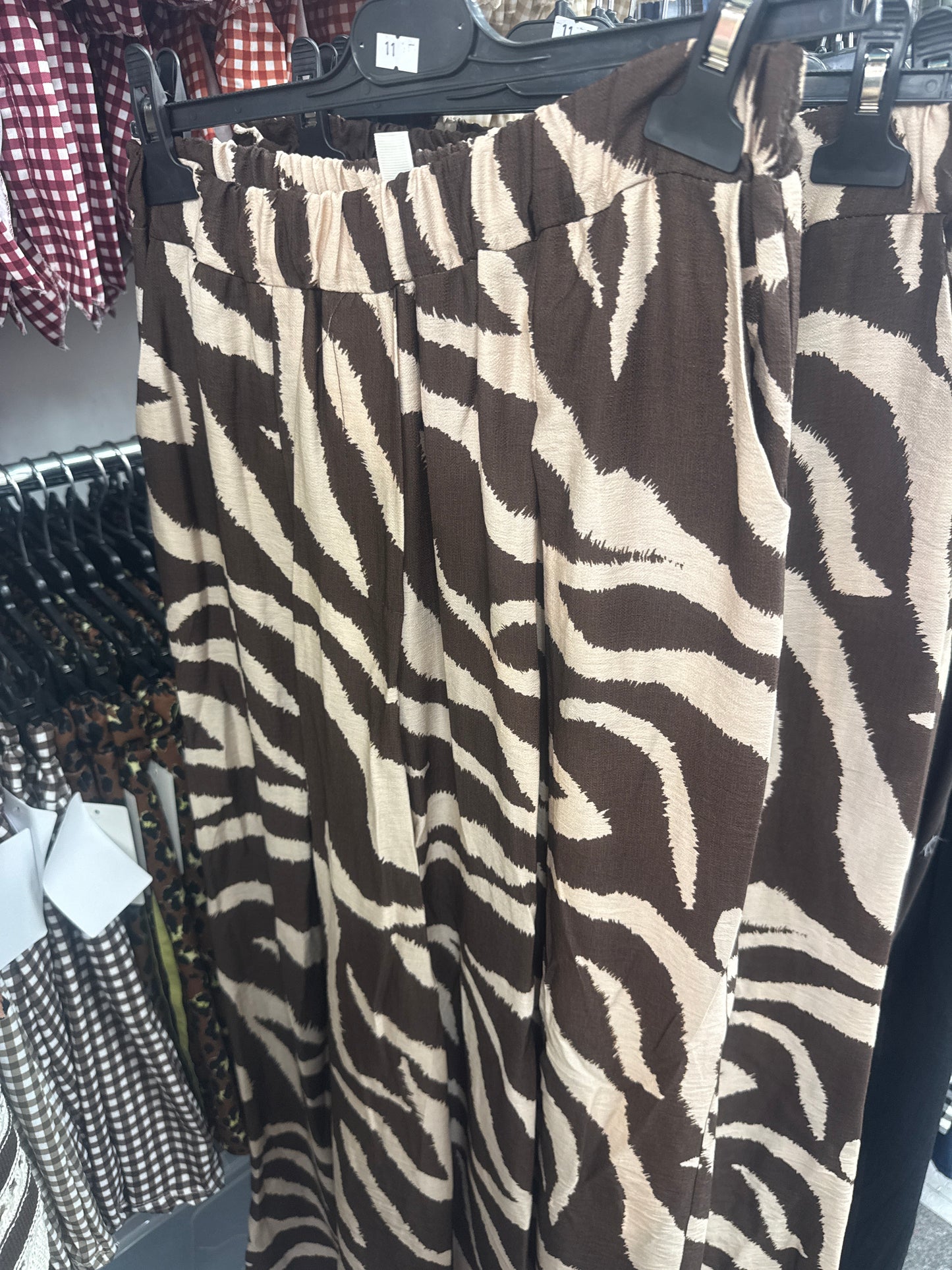 Brown Animal Pants