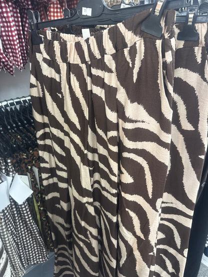 Brown Animal Pants