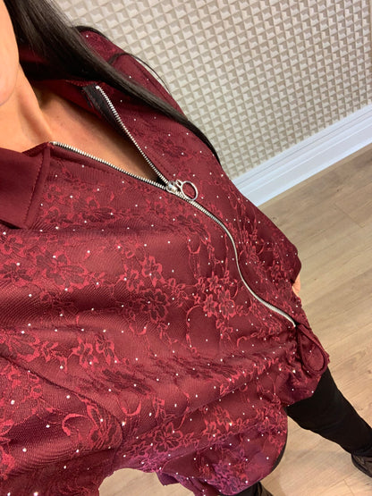 Paris Sparkle Bomber Jacket