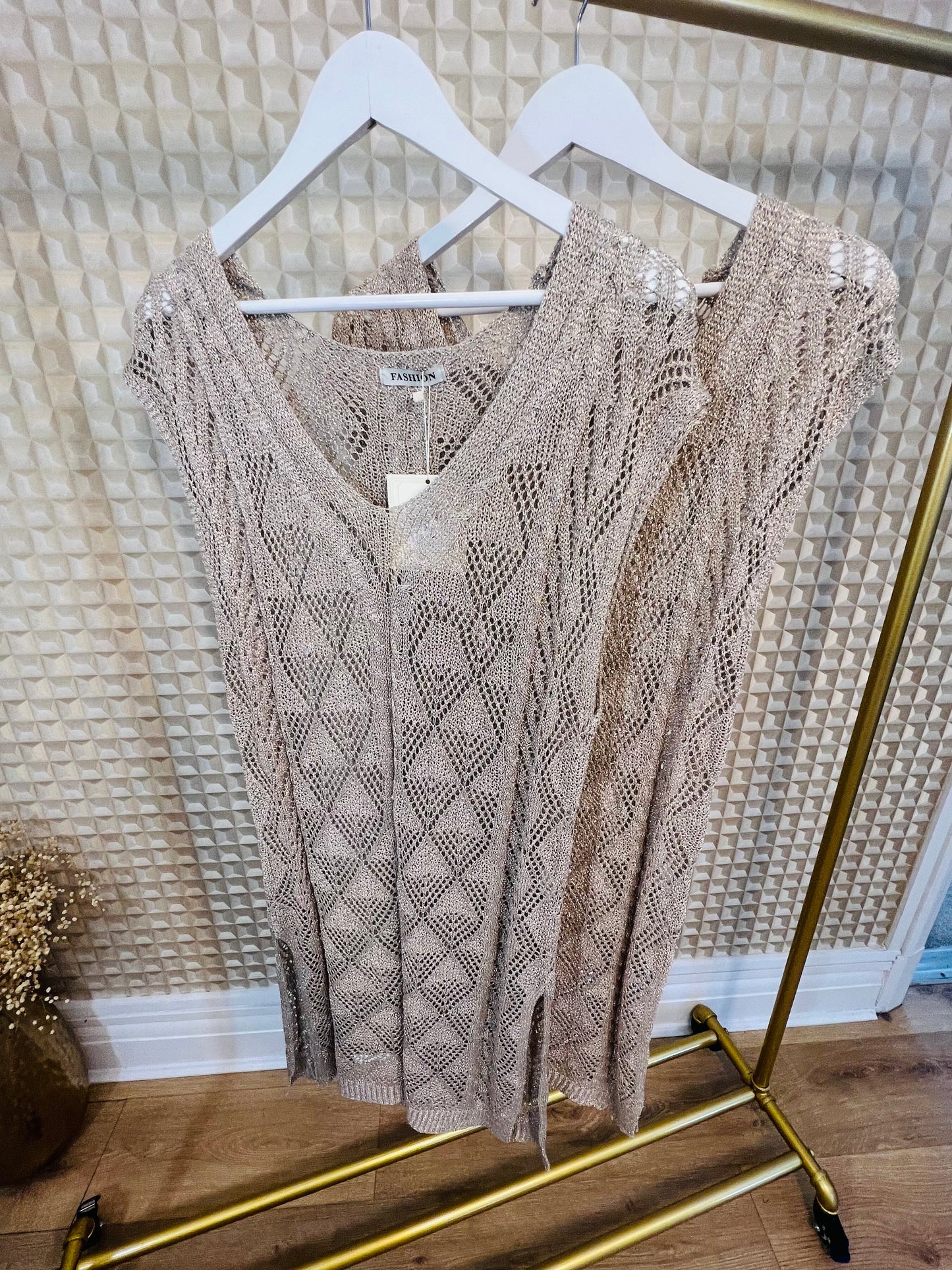 Metallic Beach Dress