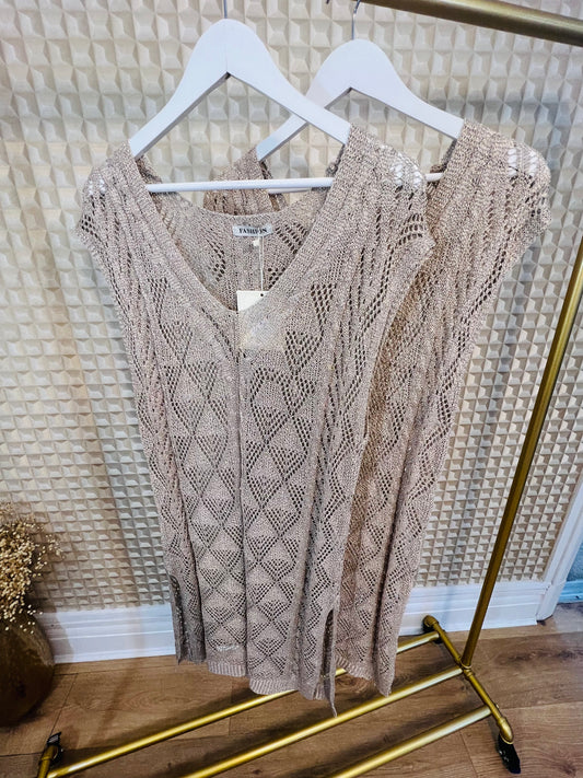 Metallic Beach Dress