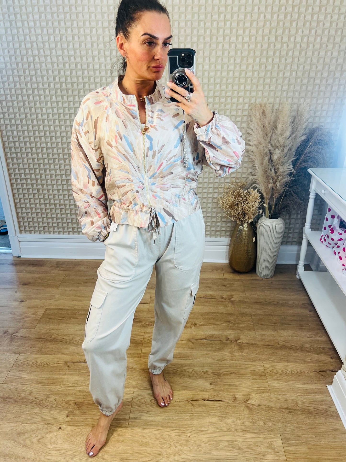Flower Burst Silk Jacket