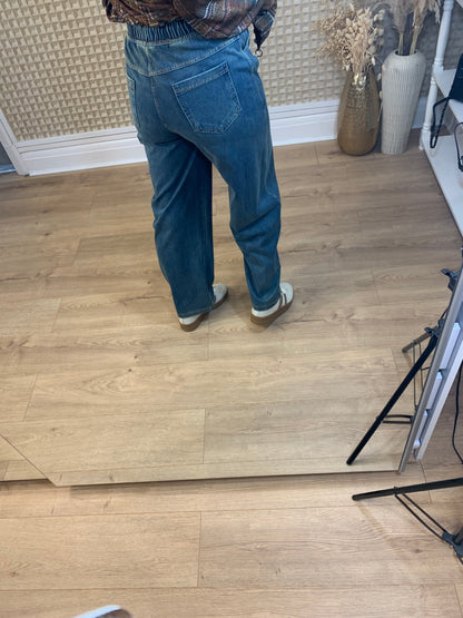 QED denim barrel leg