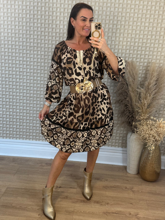 Animal & Flower Dress