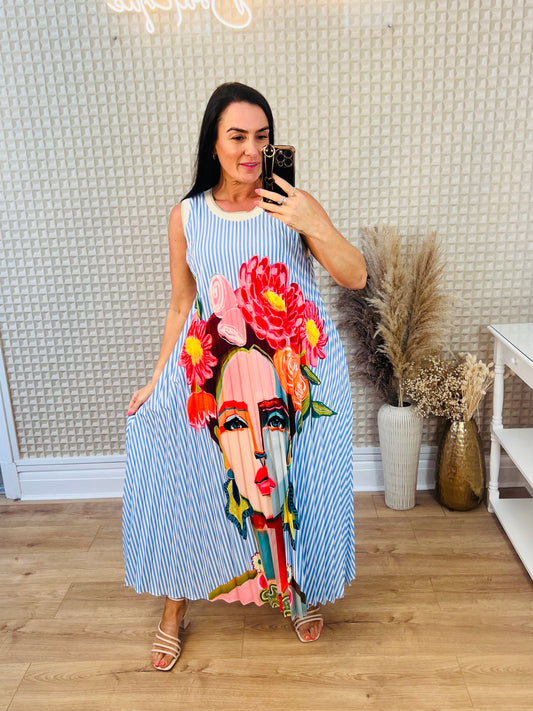 Two Face Blue Dress