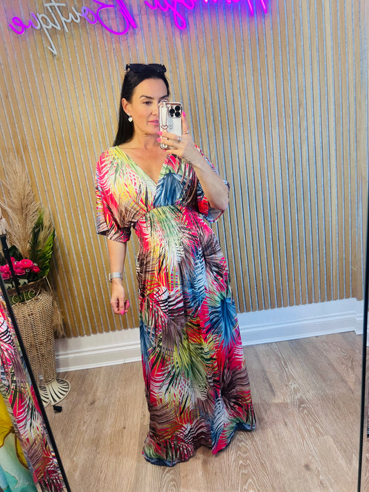 Tropical Palm Dress