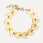 Gold Feathered Bracelet