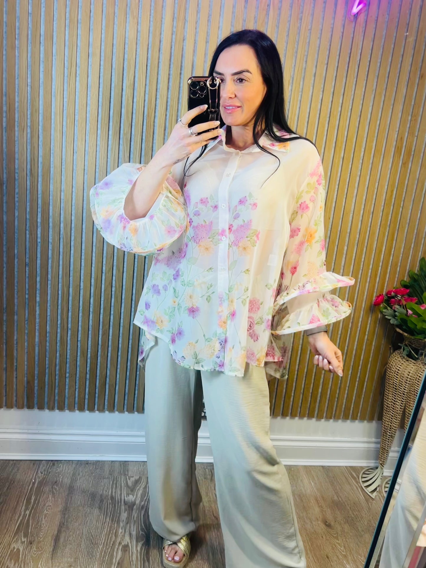 Diverse Chiffon Frill Sleeve