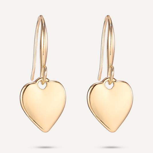 Gold Heart Earrings