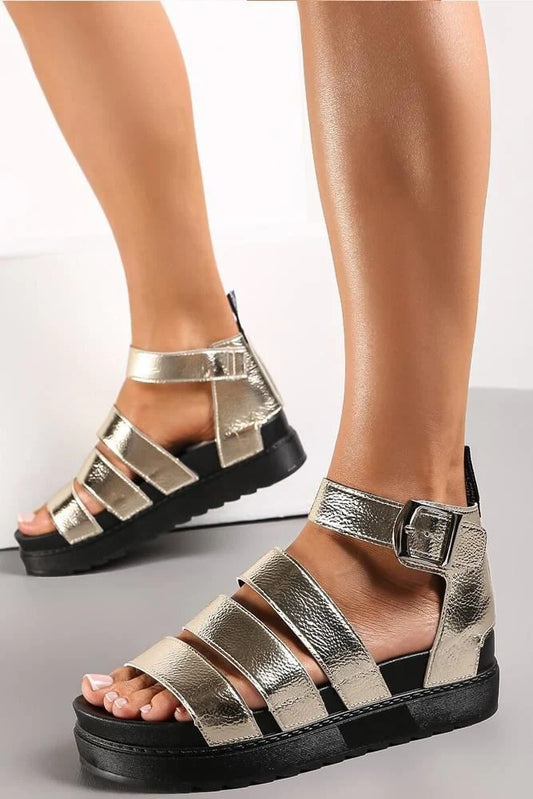 Gold Gladiator Sandal