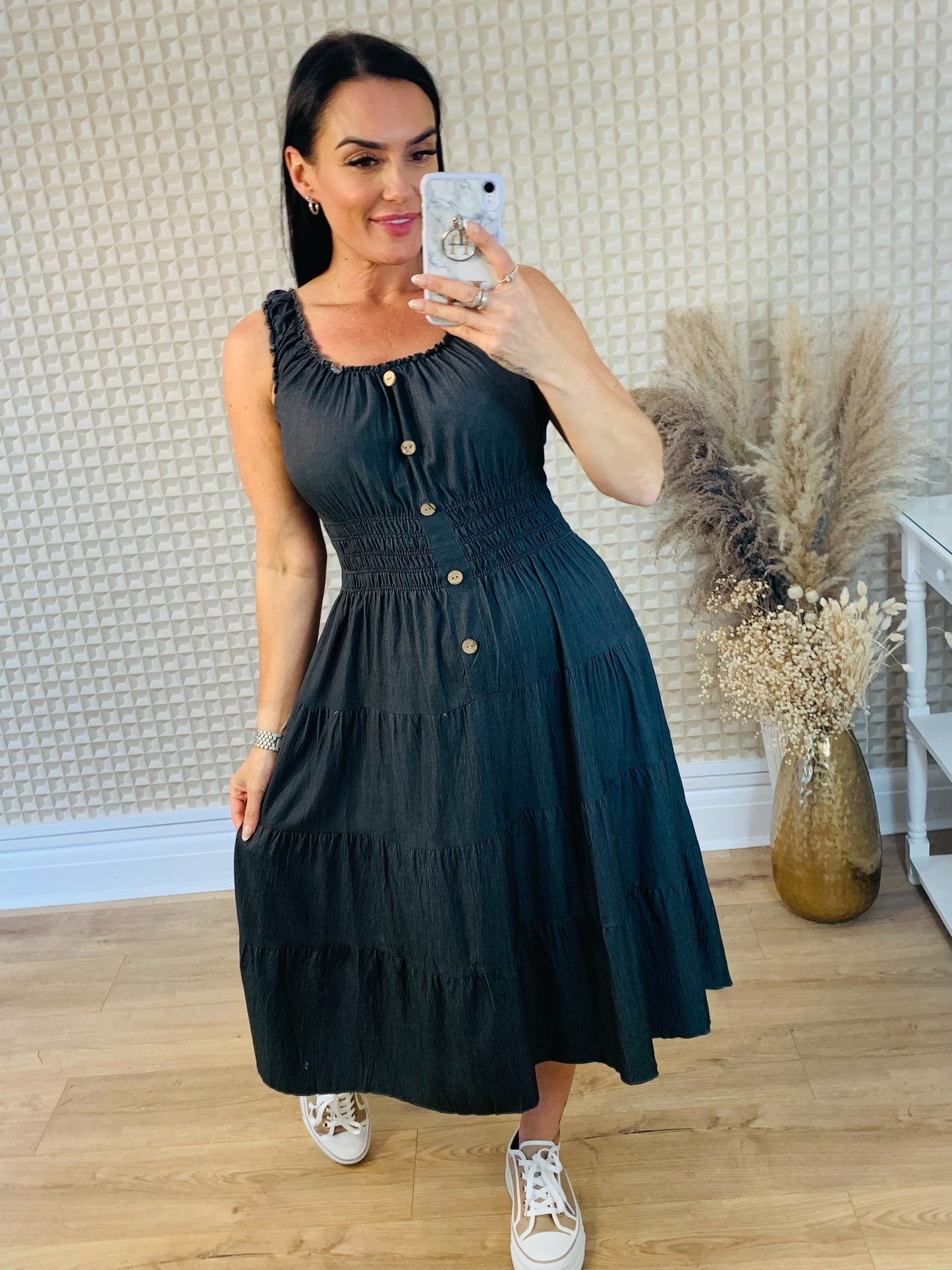 Cotton Denim Style Dress