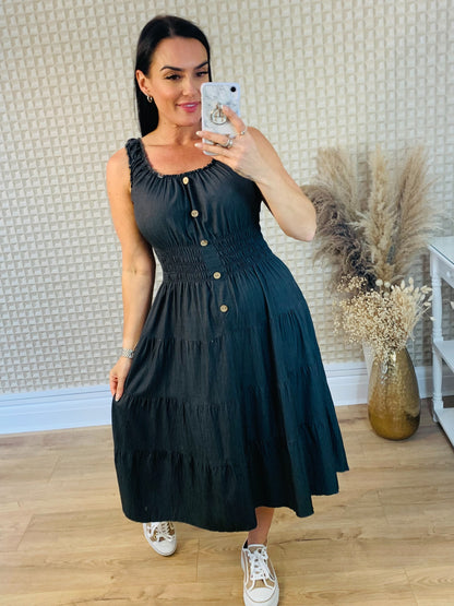 Cotton Denim Style Dress