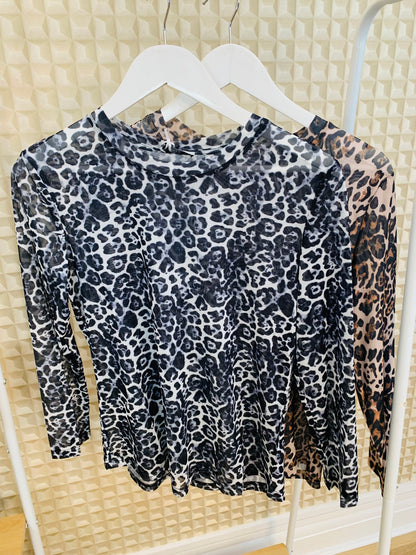 Diverse Animal Net Top