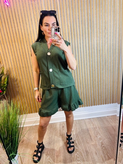 Waistcoat Short Set