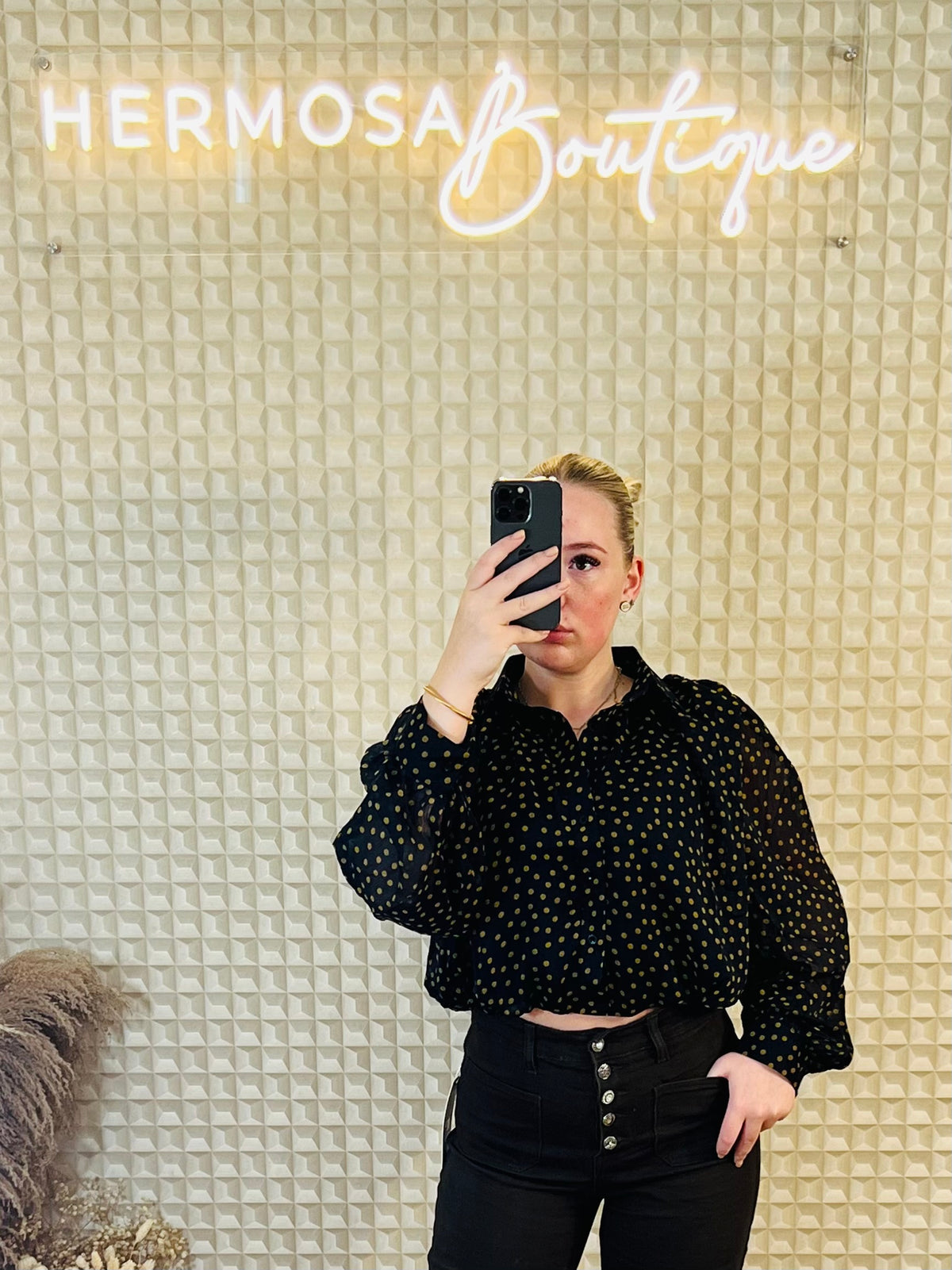 Dotty Bubble Hem