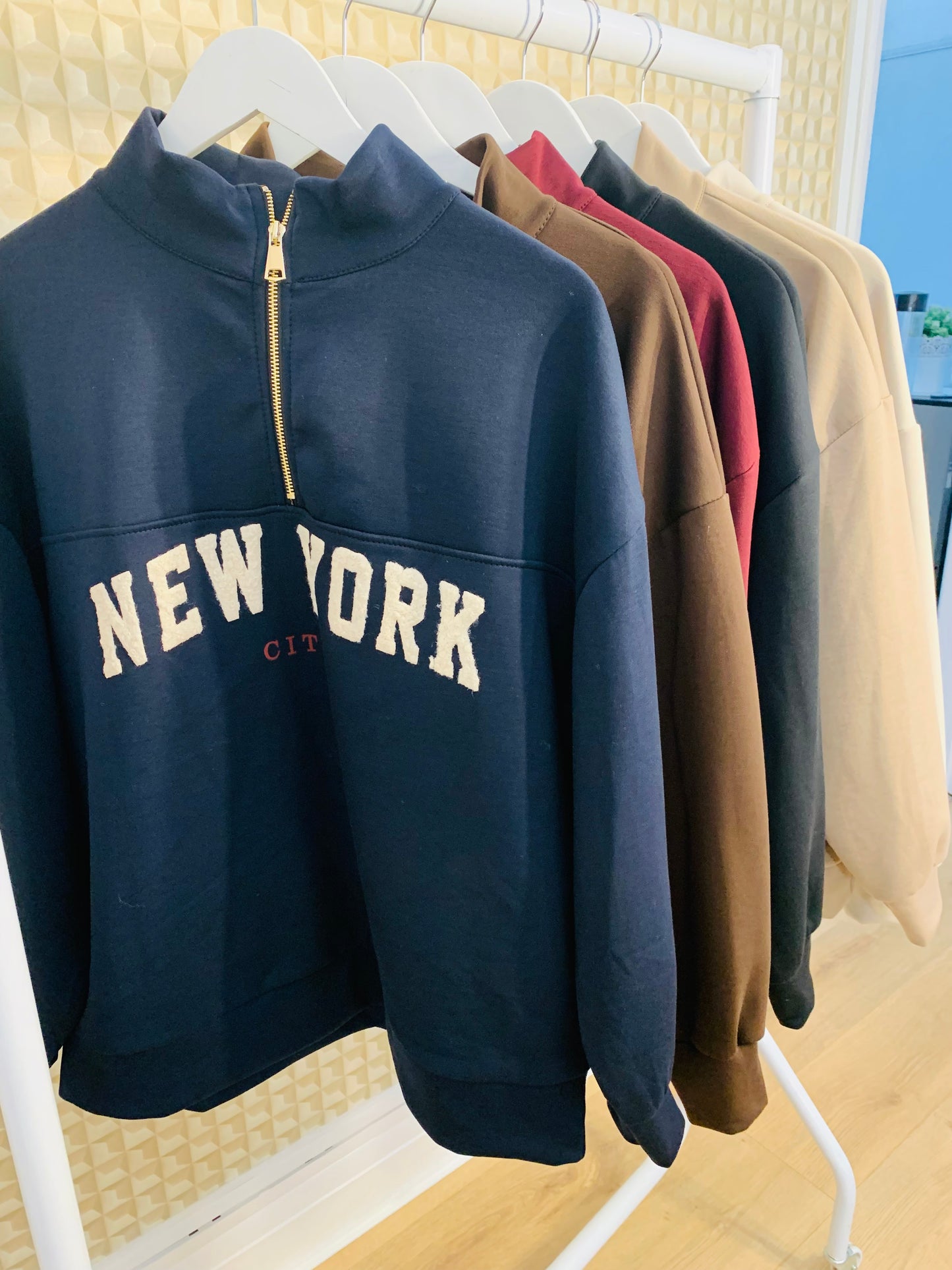 New York Zip Sweatshirt