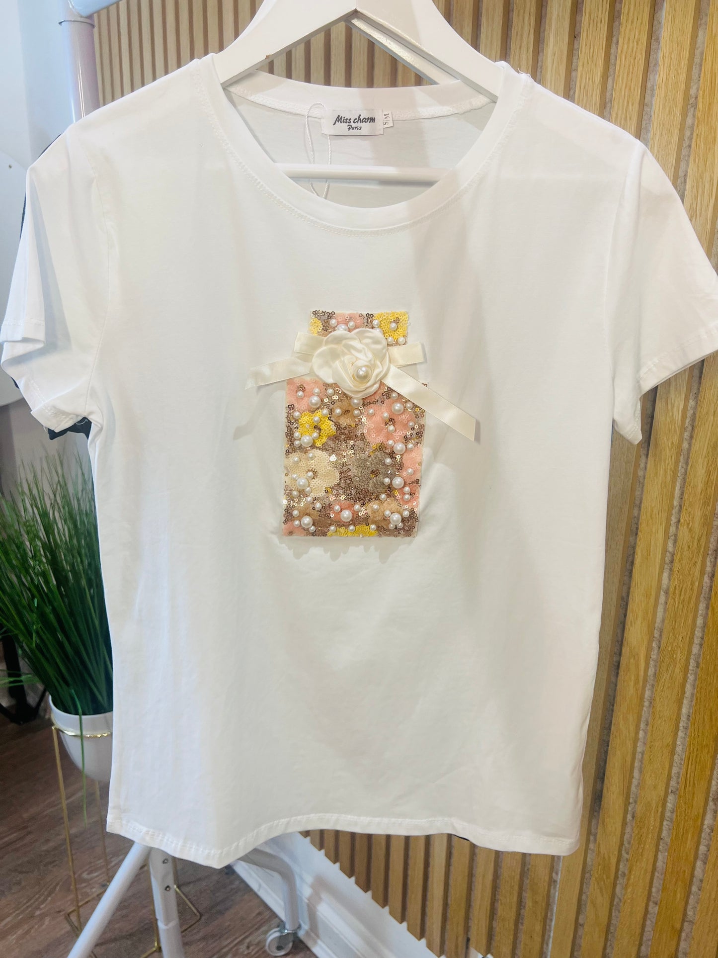 3D Flower Perfume Tee