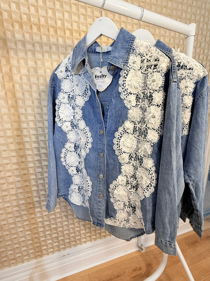 Realty Lace Denim Shirt