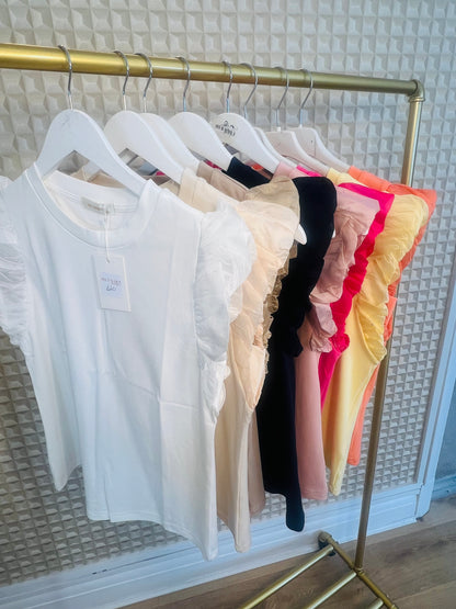 S/M Frill Sleeve Tee