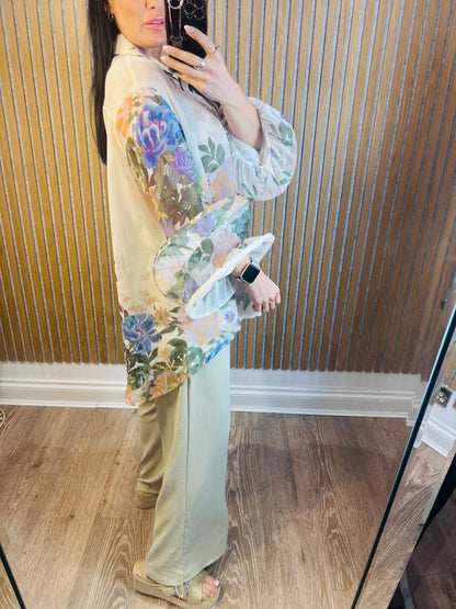 Diverse Chiffon Frill Sleeve
