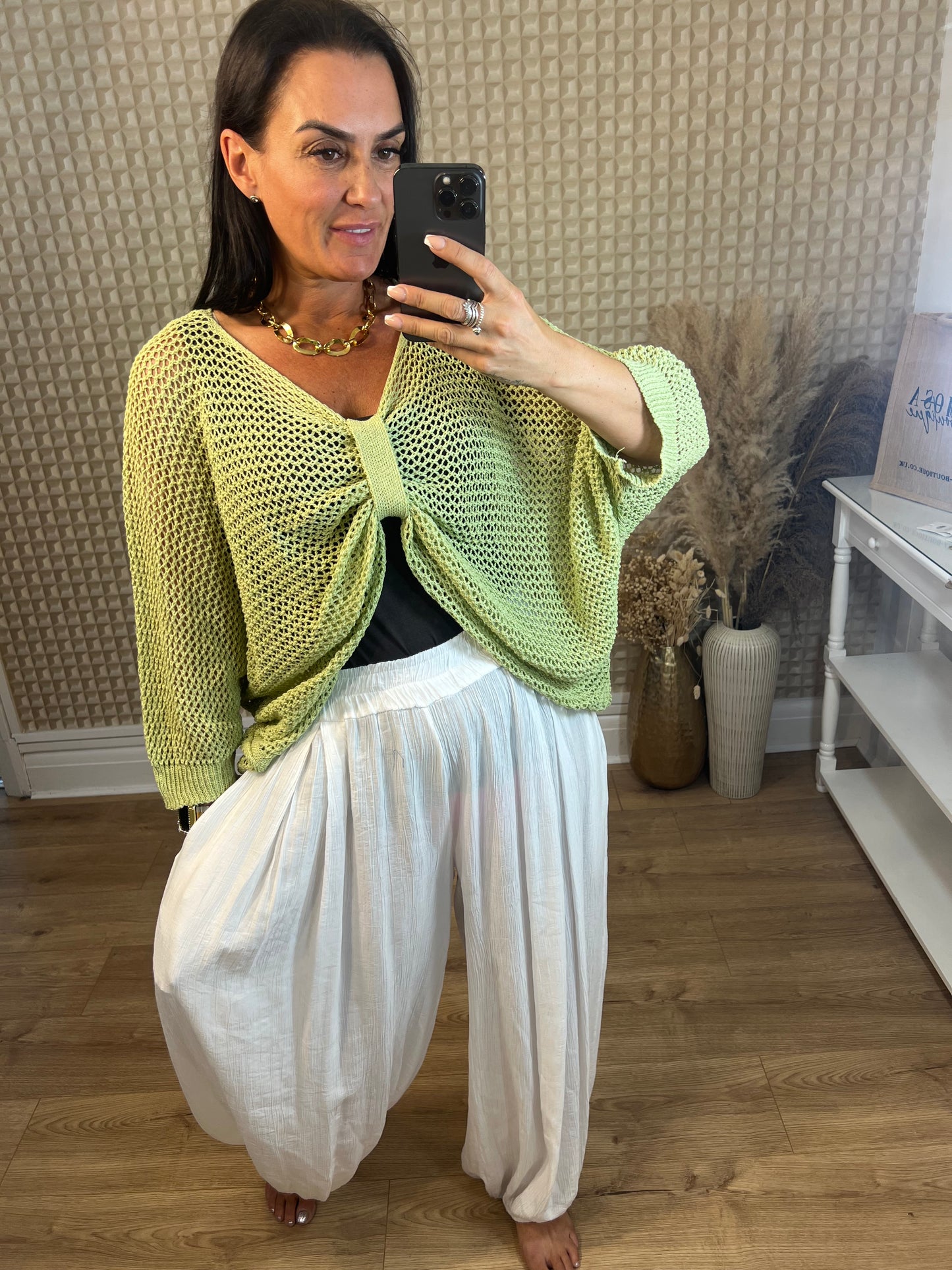 Crinkle Cuffed Pants
