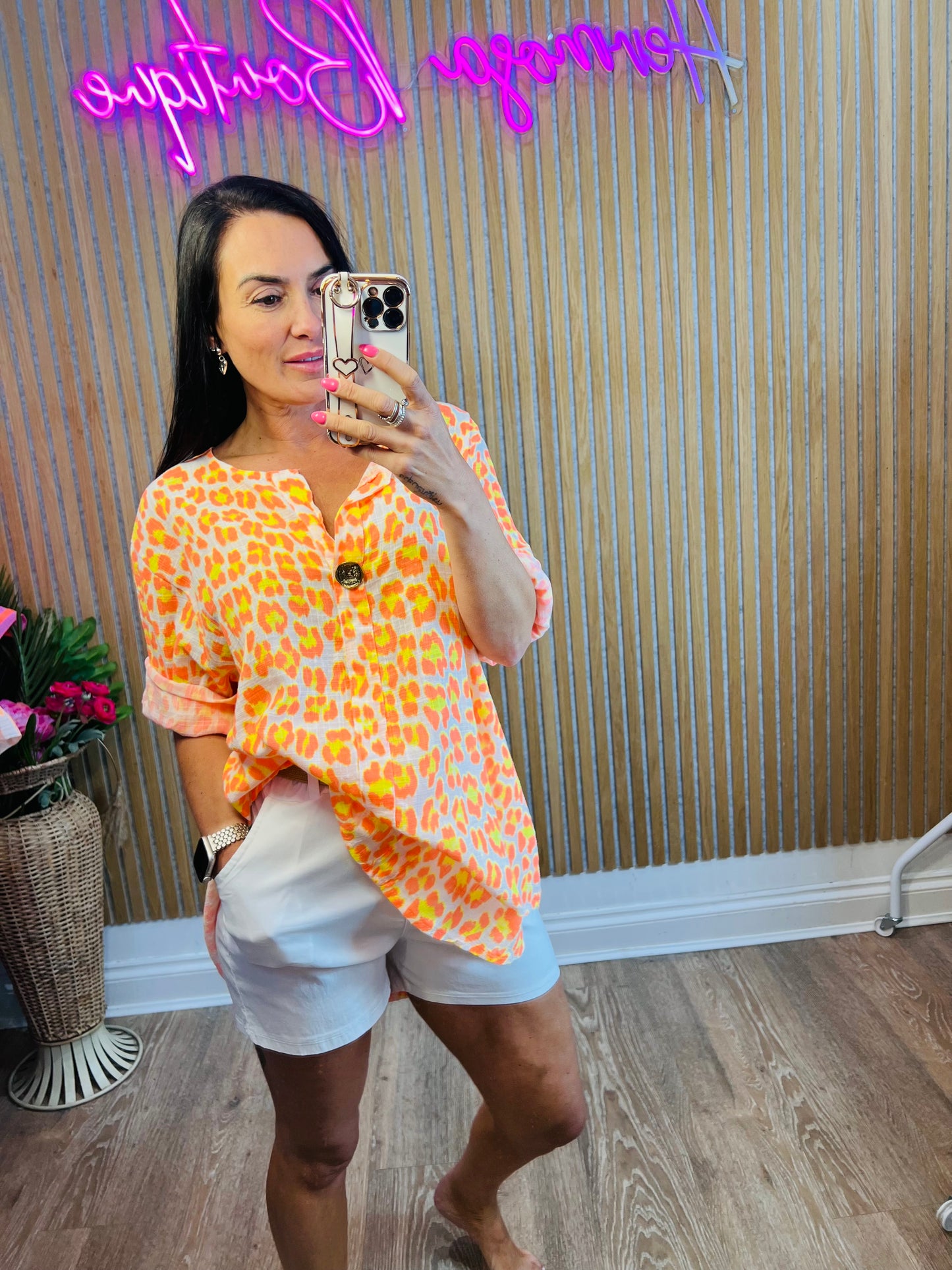 Button Neon Top