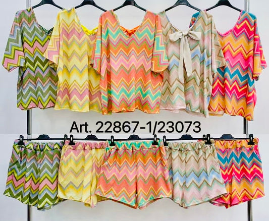 Zigzag Short Set
