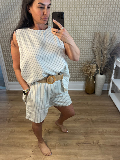 Pinstripe Two Piece