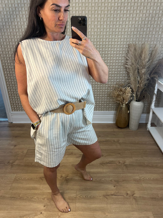 Pinstripe Two Piece
