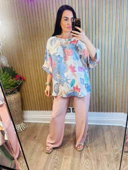 Pattern Flower Top