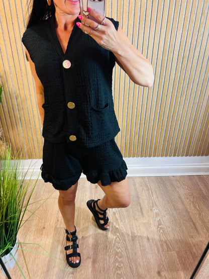 Waistcoat Short Set