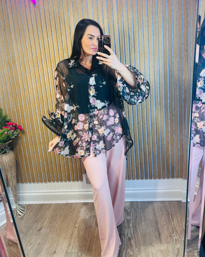 Diverse Chiffon Frill Sleeve