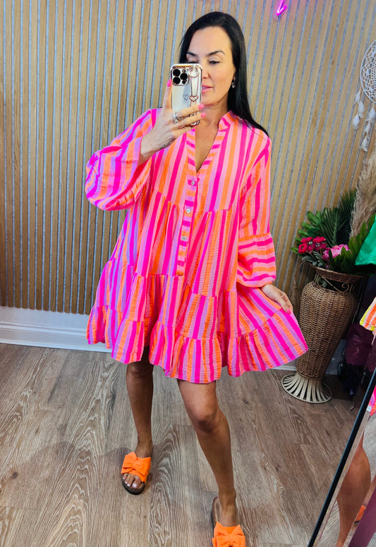 Stripe Nadia Smock