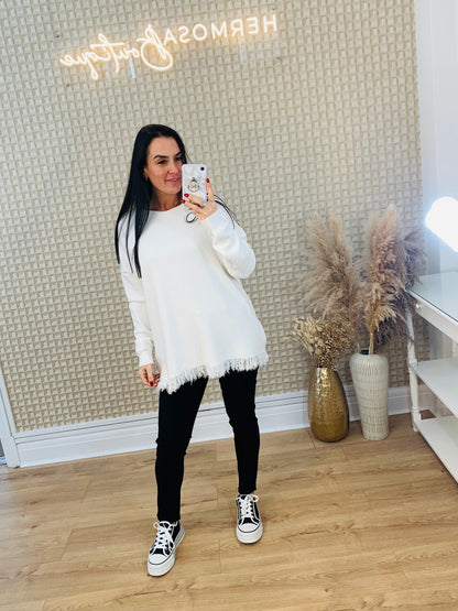 Fringe Edged Jumper