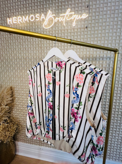 Diverse stripe waistcoat