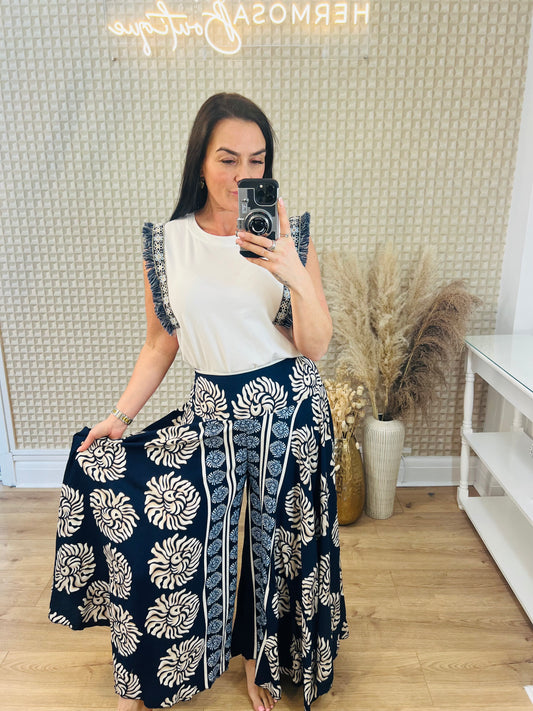 Navy QED Palazzo