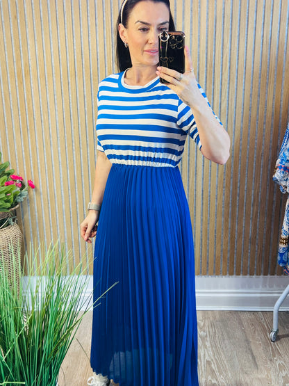Nautical Pleat Dress
