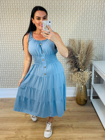 Cotton Denim Style Dress