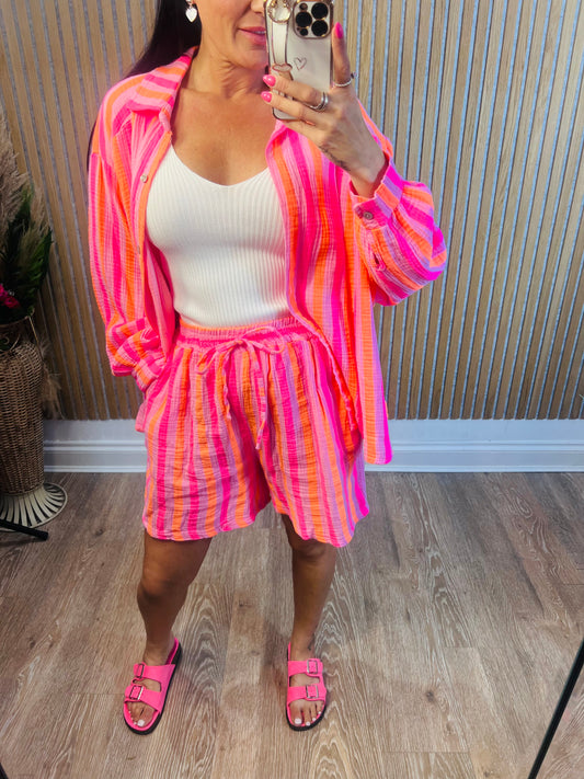 Nadia stripe shorts