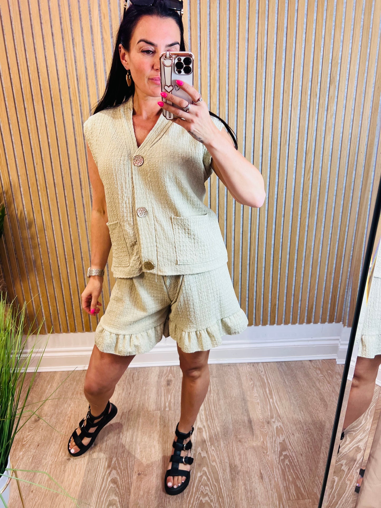 Waistcoat Short Set
