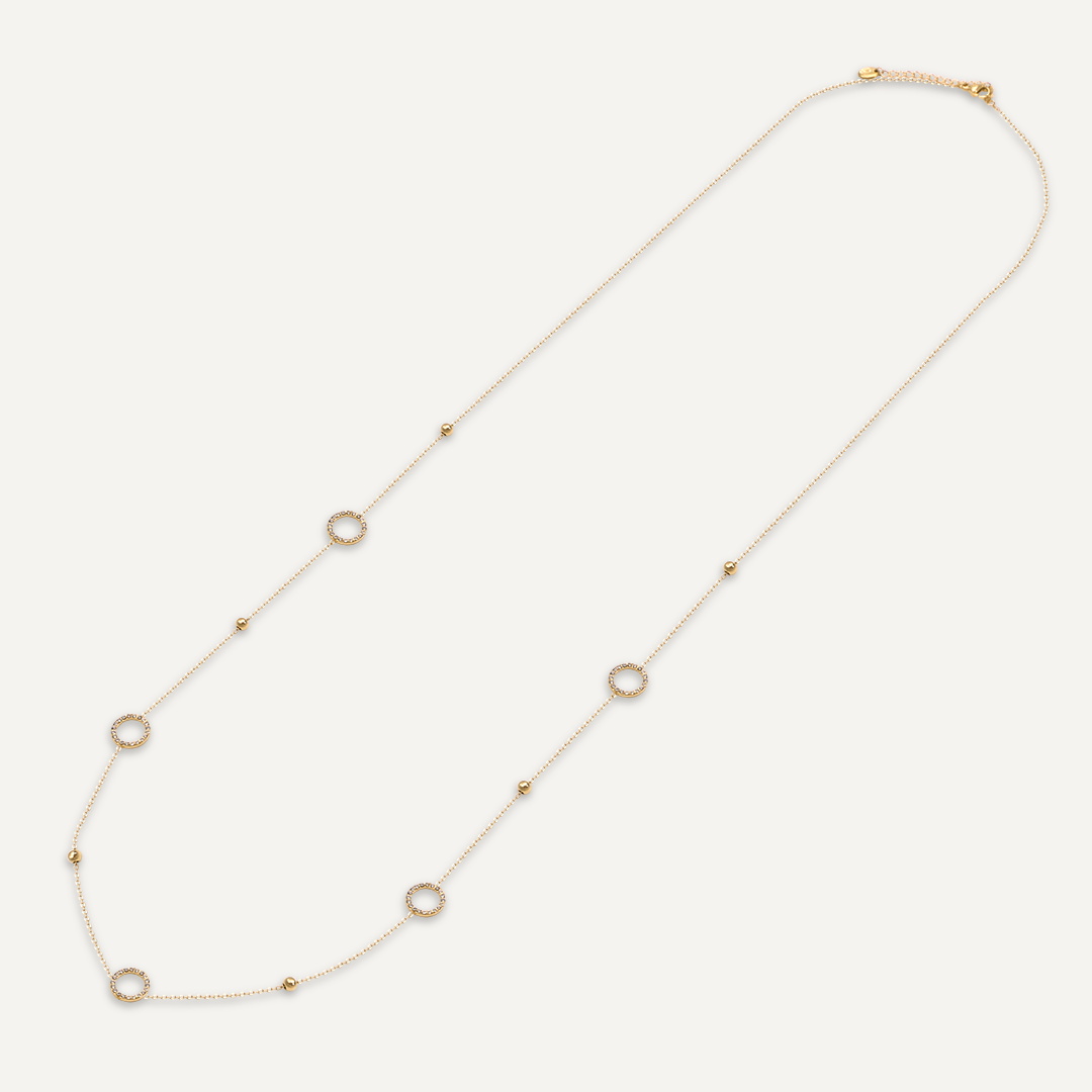 Gold Plated Stainless Steel Clasp Necklace
