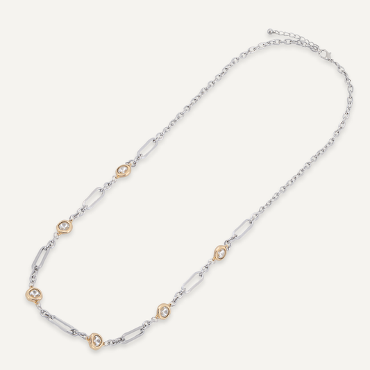 Elizabeth Crystal Long Necklace