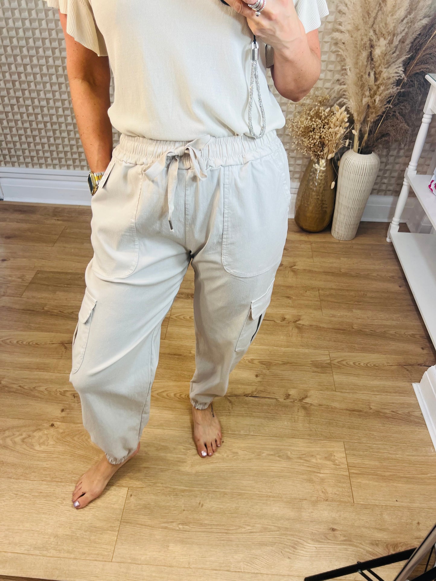 Cuffed Cargo Pants