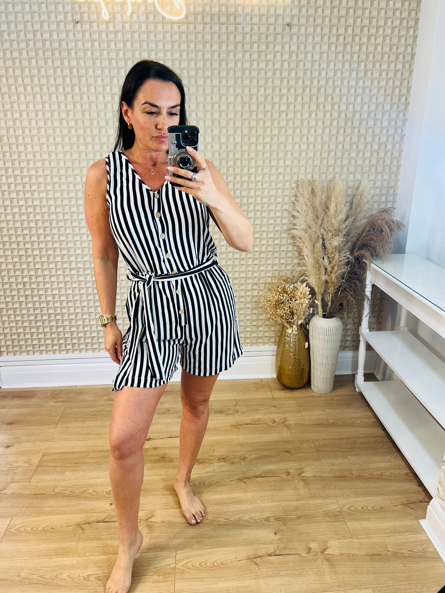 Stripey Playsuit M/L