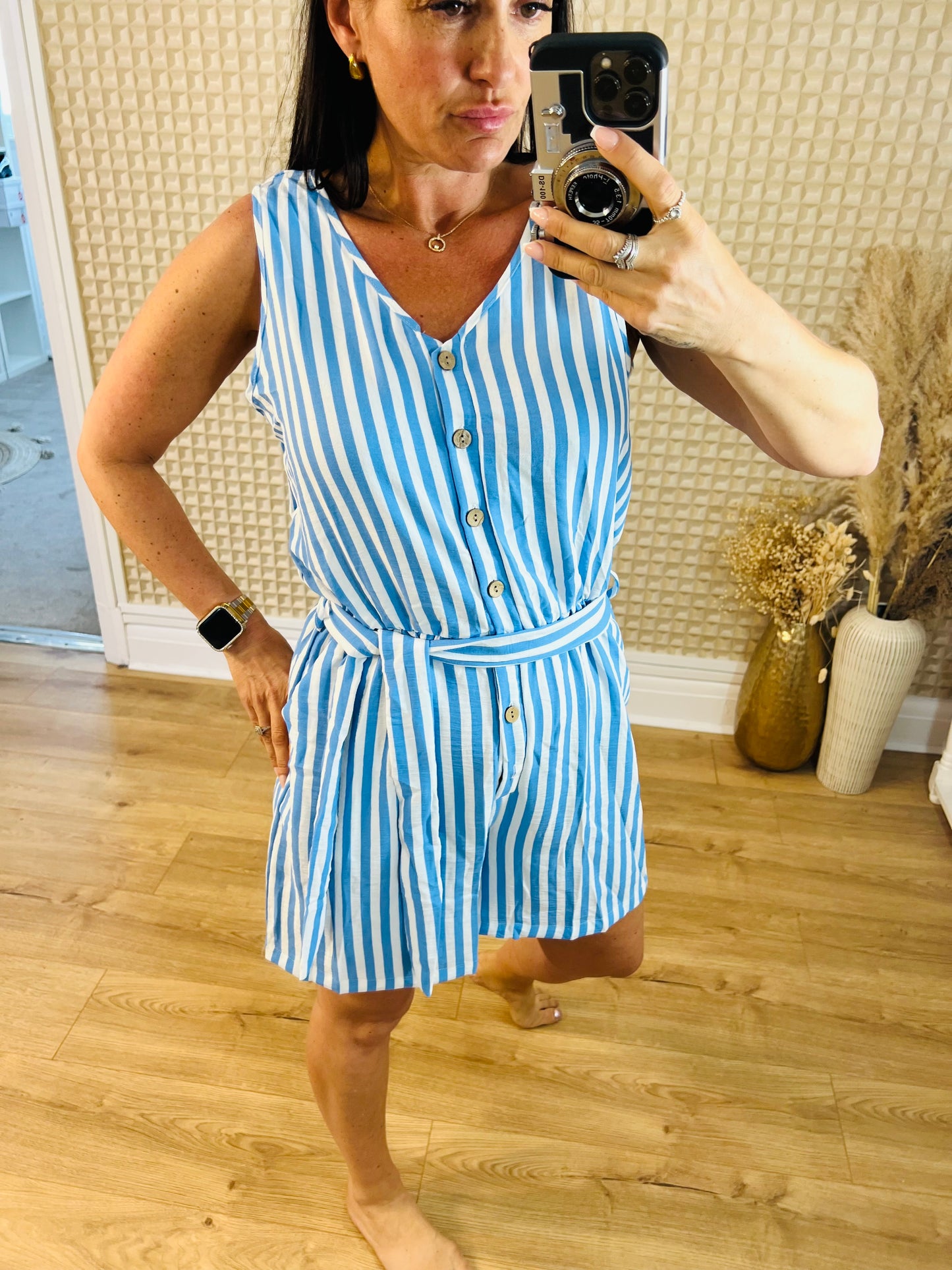 Stripey Playsuit M/L