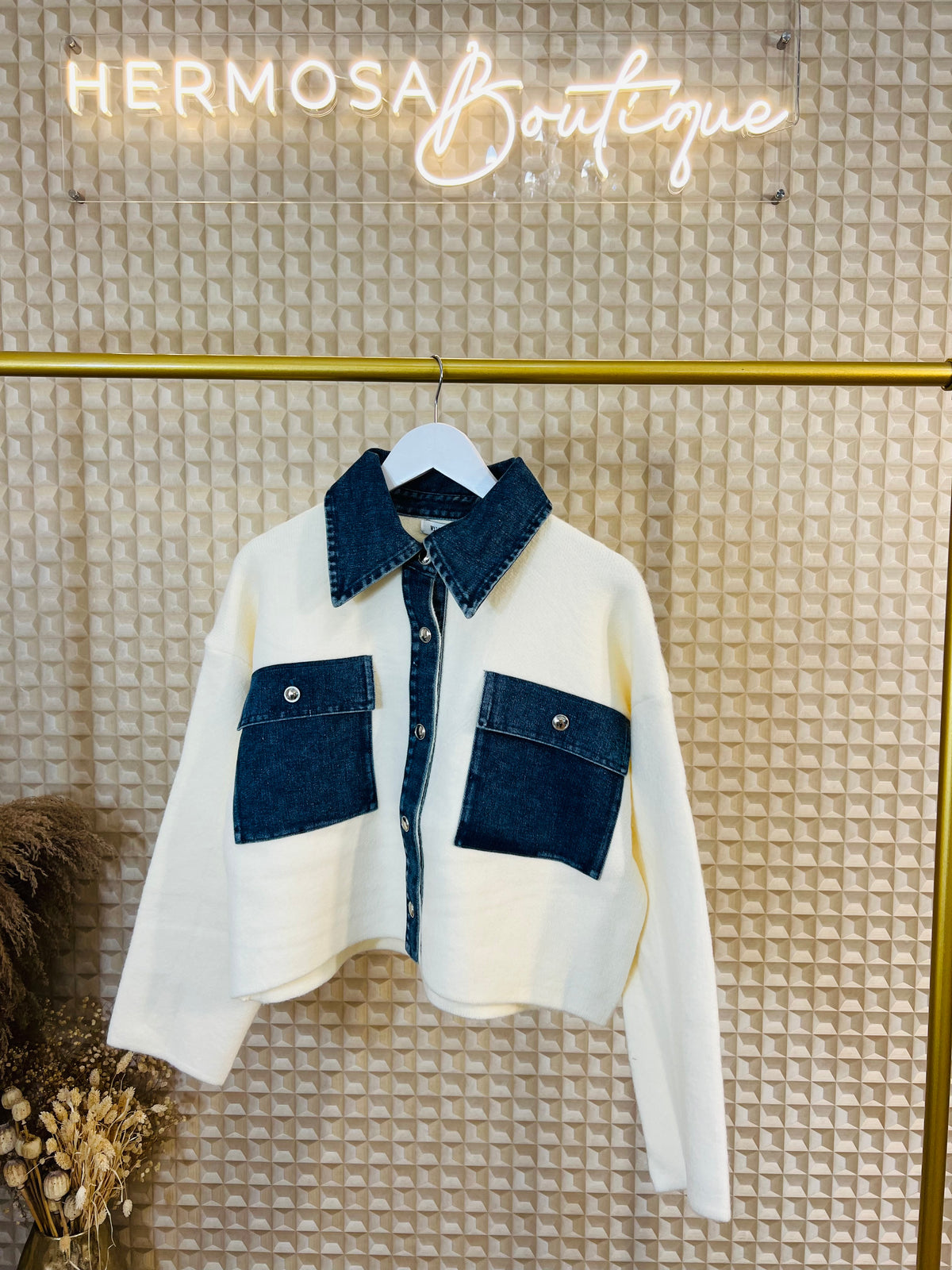 Denim Trim Cardi
