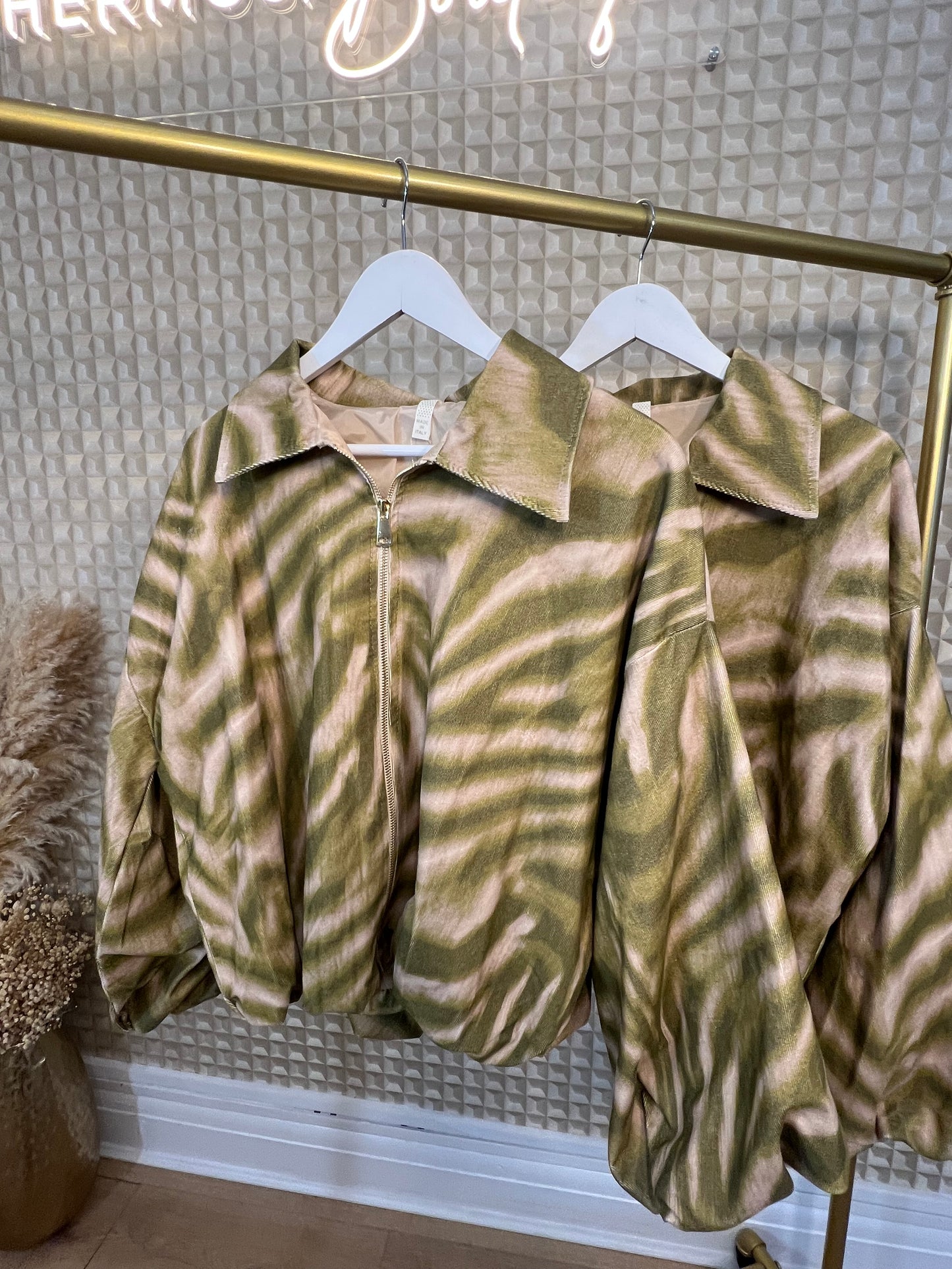 Olive Zebra Jacket