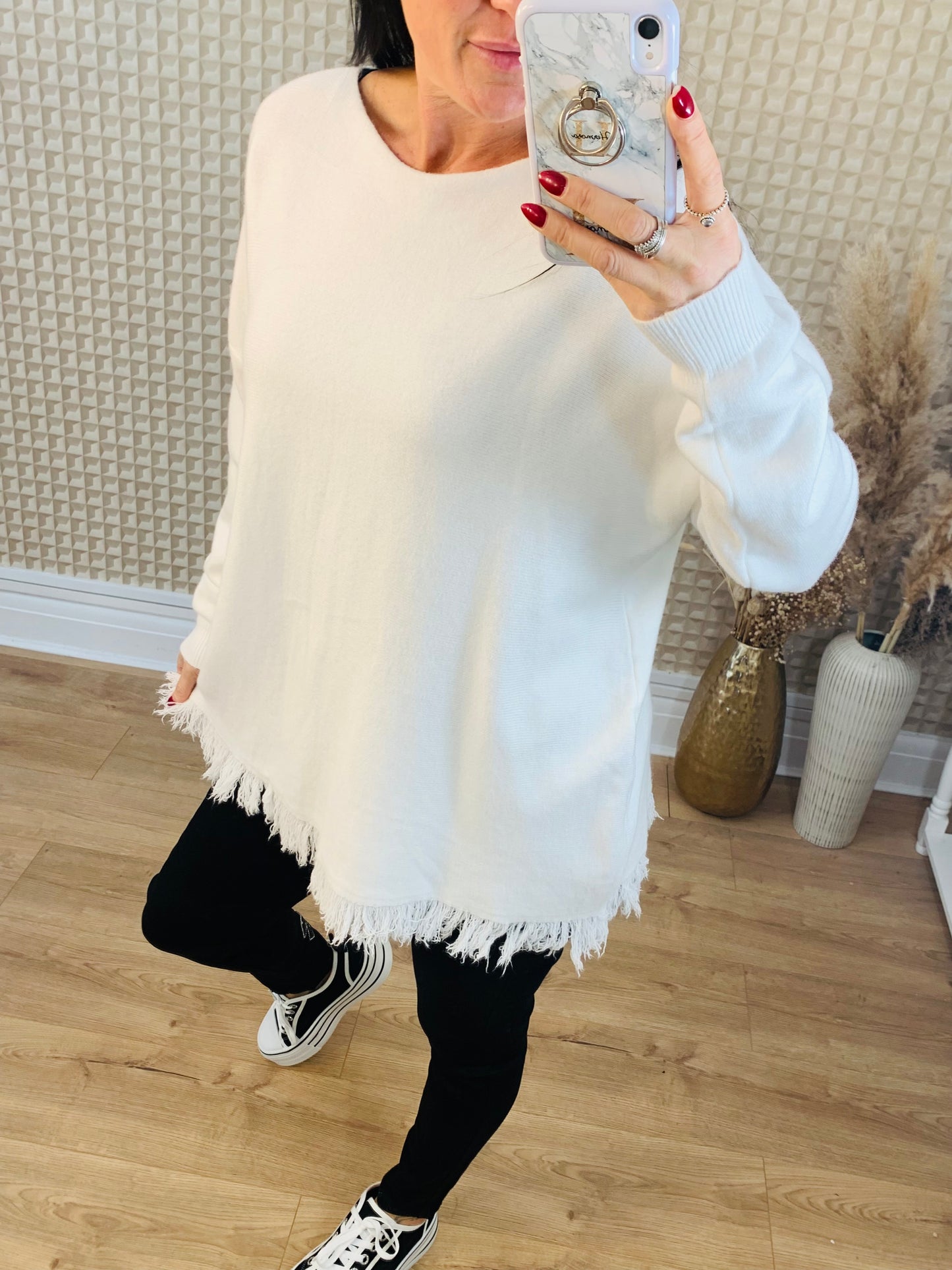 Fringe Edged Jumper