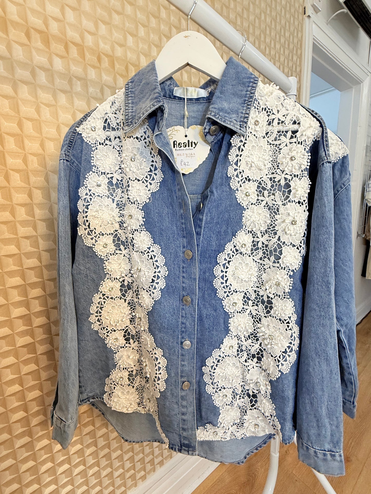 Realty Lace Denim Shirt