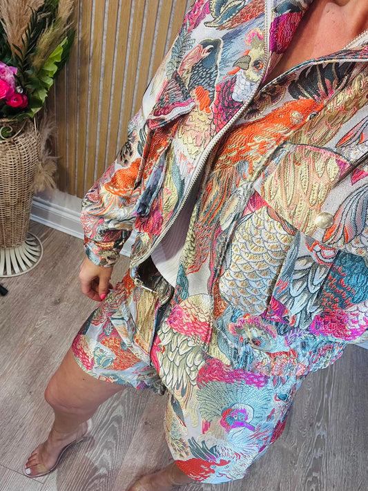 Twit Twoo Bomber Jacket Pink